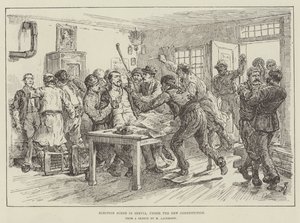 Election Scene in Servia, under the New Constitution by Johann Nepomuk Schonberg